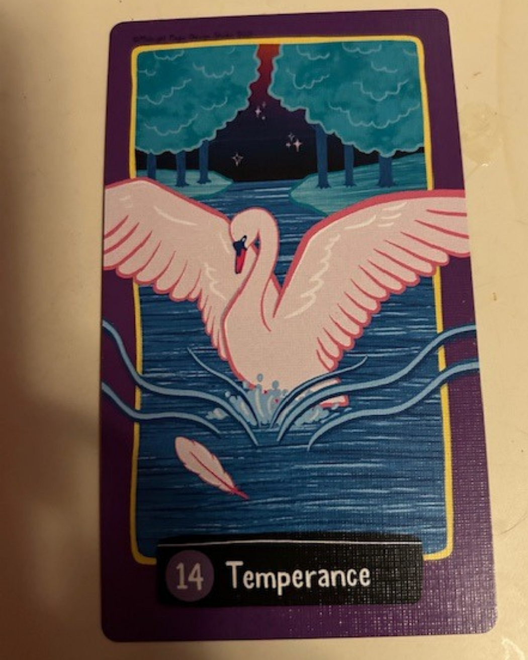 The Temperance card from The Midnight City Tarot Deck.